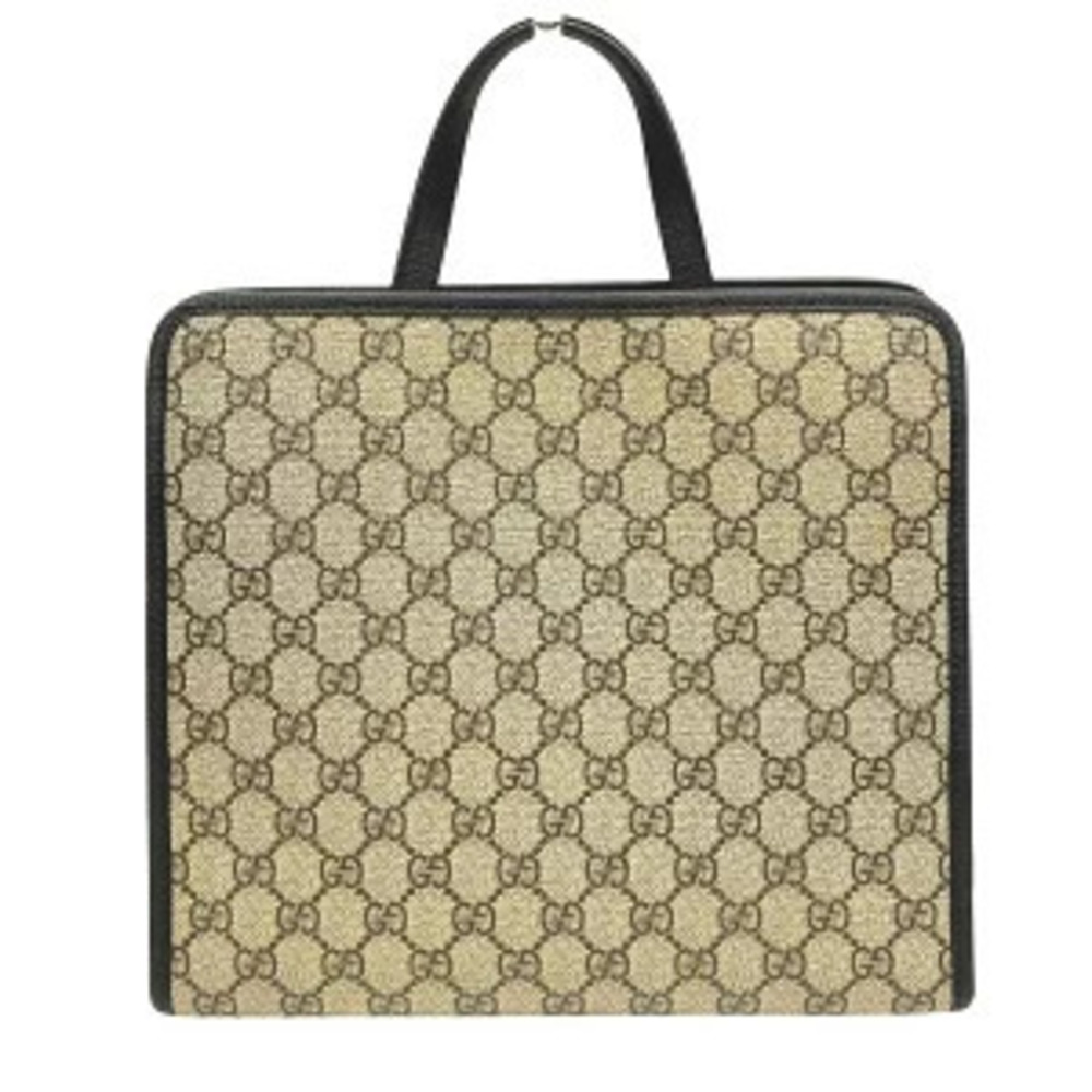 Gucci Tote Bag Canvas Handbag Black